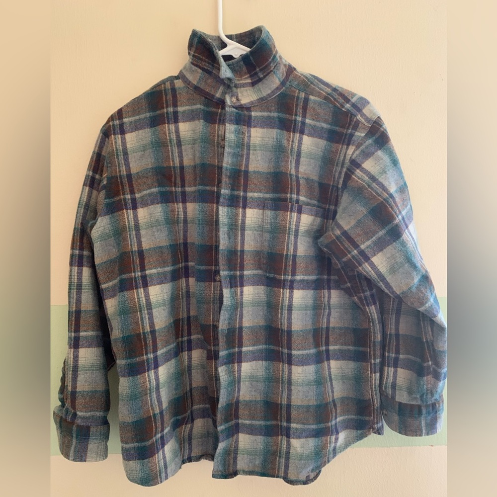 Vintage Pendleton Shirt Mens XL Plaid Woolen